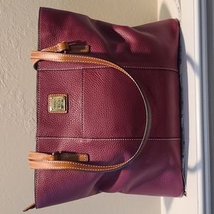 Dooney & Bourke pebble grain maroon Lexington